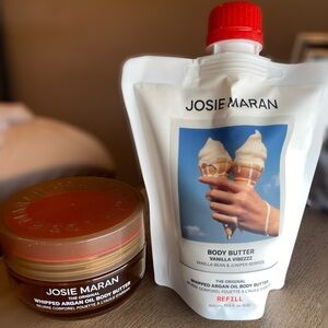 Josie Maran Body Butter Vanilla Vibezzz Refill and Jar